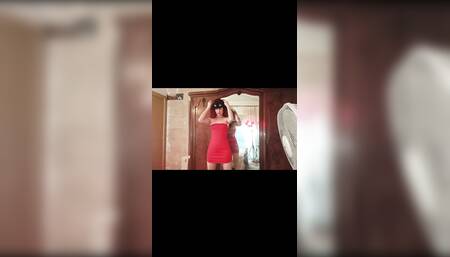 European Girl Masturbates Her Pussy and Spanks Her Buttocks so That Her Disgusting Stepfather Can Masturbate