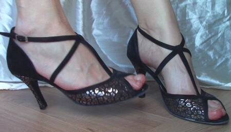 Peep Toe Dance Heels