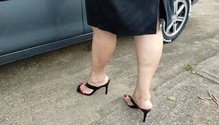 In heels Angelin pumps car pedals (1)