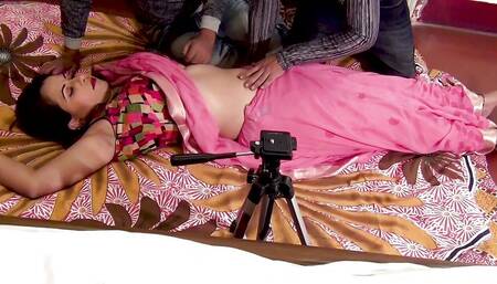 A Desi Beautiful Housewife Take by Two Guys and Fucked, Sucked, Humiliated