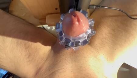 Young Straight Man Using Technology to Achieve Multiple Orgasm.