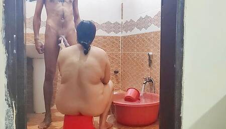 Step Mom and Step Son in Shower