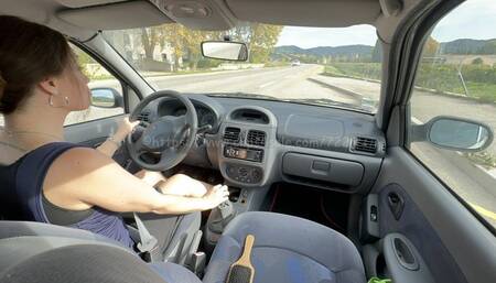 Alisa with summer heels flooring hard