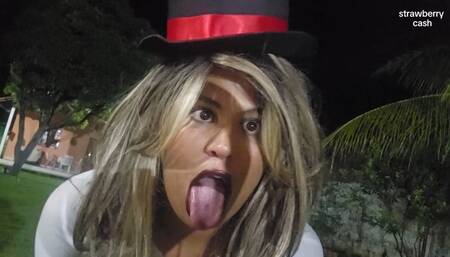 Magician naked and embarrassed EUF