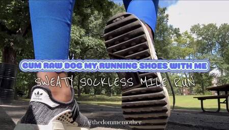 Cum Raw Dog My Running Shoes With Me - Sweaty Sockless Mile Run MP4