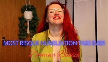 Most Risque Humiliation Task Ever