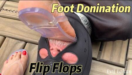 Evil Lohan: Dominating Slave with Flip Flops (MP4 720p)
