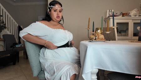 Bare Hands Devouring Rotisserie Chicken Goddess