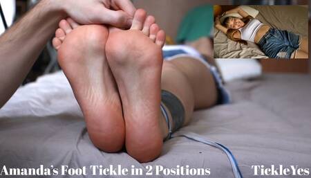 Amanda's Feet Tickle in 2 Positions - Full HD