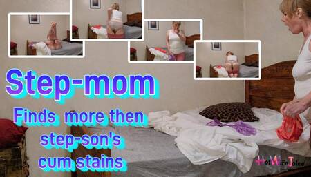 Taboo Step-mom Finds more then cum stains