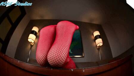 Jen red fishnets - MP44