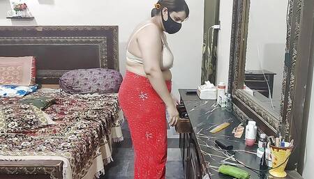 Pakistani Bigass Step Mom Cleaning Room