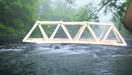 Giantess Special effects - Giantess MXDominion uses Enormous ass to Destroy Bridge, crush, giantess, assfetish 4k