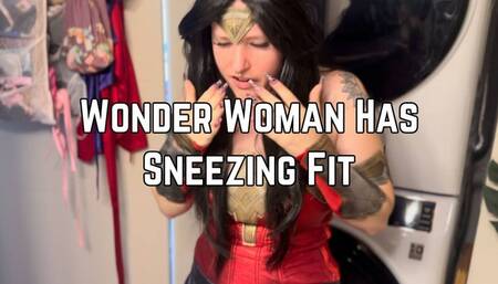 Wonder Woman Sneezing Fit 4k HD