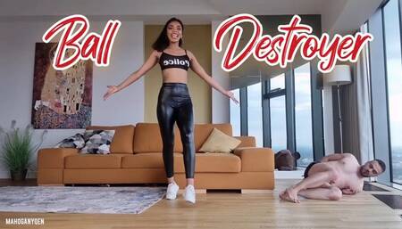 Bet On Ballbusting - Hard Kicks From Ebony Mistress | MahoganyQen