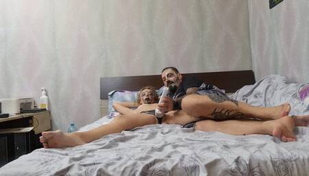 witch has her pussy vibed and ass spanked