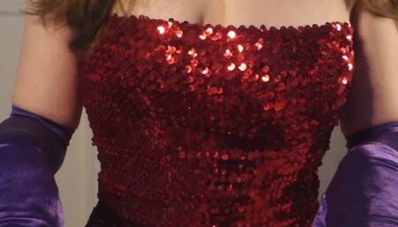 Vertical - Jessica Rabbit seduces you with a gloved handjob