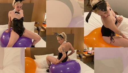 Big balloons and naughty bunny