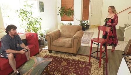 Teaching my stepson how to have sex I let him use my butthole