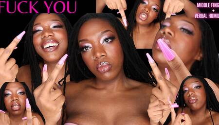 Fuck You Loser Middle Finger JOI Ripoff