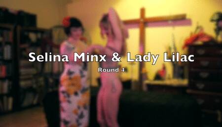 Tickle Wars 4 - Bout 4 - Selina Minx & Lady Lilac MP4 Tickling - Bondage - Femdom