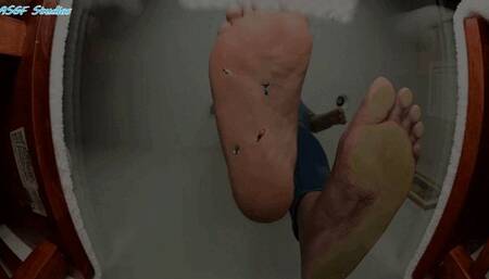 Giant Latina with wide soles FAT SOLE POV CRUSH, GIANTESS - MP4