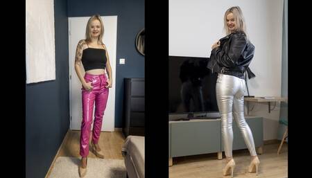 Anastasia wearing two hot outfits