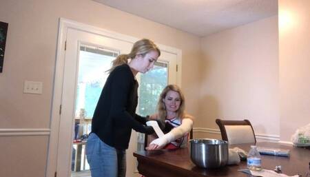 Cheerleader Sprained Arm