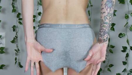 Calvin Klein Panty Wetting in Doggy