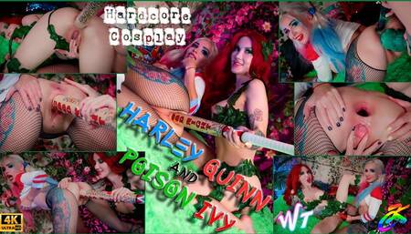 Harley Quinn and Poison Ivy Hardcore Cosplay