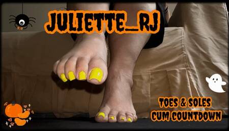 Juliette_RJ on a Halloween Toes and Soles JOI including cum countdown - JOI - FOOT FETISH - CUM COUNTDOWN - TOES AND SOLES