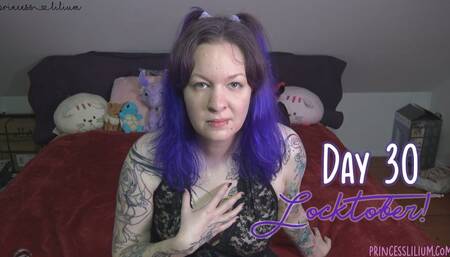 Tattooed brat femdom Princess Lilium gives you Locktober day 30 task! Training, written task, fantasy manifestation! (HD mp4)