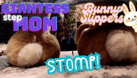 Giantess Step-Mom Bunny Slippers Stomp - WMV