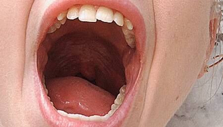 Yawning on the bed! MP4