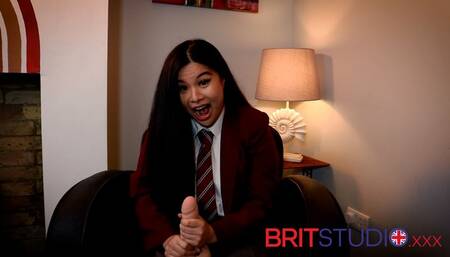 Schoolgirl Tells You To Wank For Her