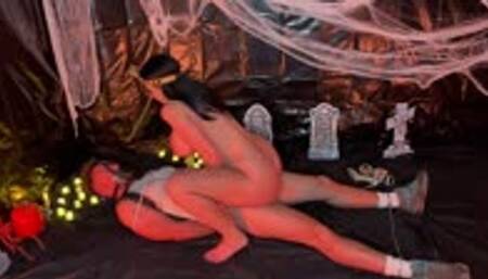 Hiker finds cleopatra 4K - mummification, rope tied, mask gag, fucked, facial