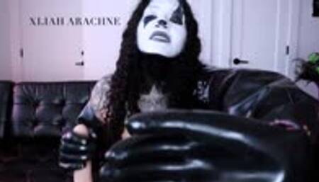 Clown Hand Over Mouth Gloved JOI