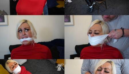 Busty blonde personal investigator cally gets chair tied and multi gagged (wmv)