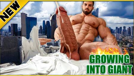Stepson's Growth Ray Incident: Covering the City with Cum