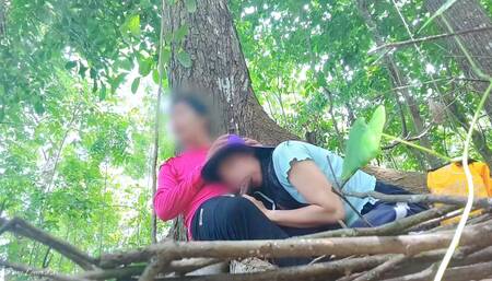 Risky Desi Sex I Met My Neighbor at the Forest Super Hot and Wild Fucked Experience