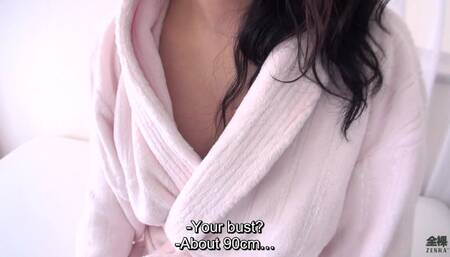 Pale and curvy Japanese amateur body measurements and sex