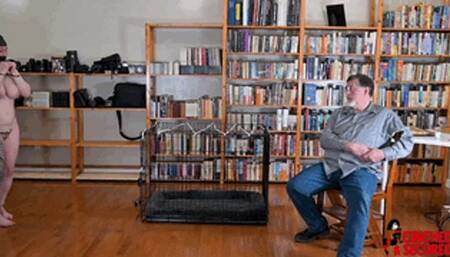 MinxGrrl Hooded, Plugged and Caged (WMV Format)