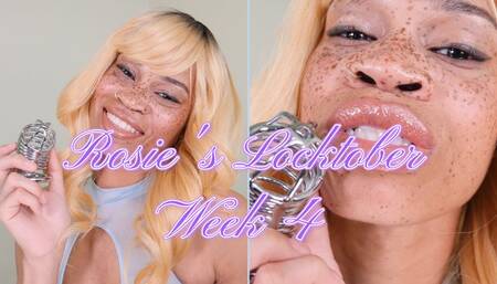 Rosie's Locktober Week 4- Ebony Femdom Goddess Rosie Reed Locktober Chastity Challenge- standard definition