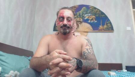 clown massage my neck