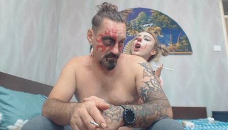 clown massage monster neck and back