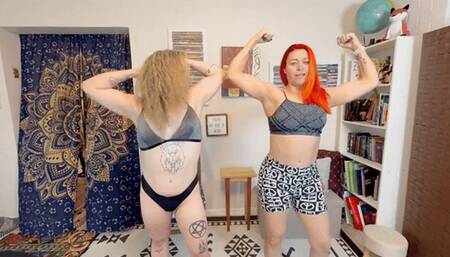 TGirl Nancy and Catherine TESTS OF STRENGTH HIDEF