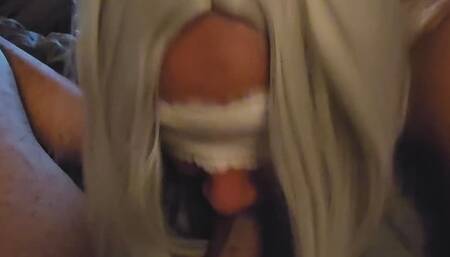 Slow Motion Deep Throating Masked MILF