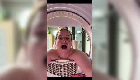 I Got Stuck in the Dryer, Fucked Out of It and Filled up with Cum!