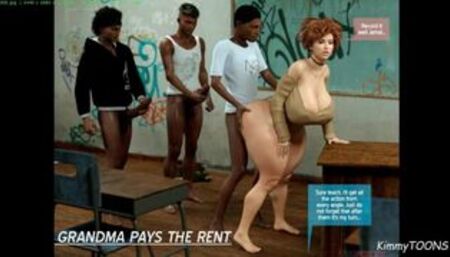 NANA pt. 1 - Grandma Pays The Rent - Curvy Cougar let Landlord cum in her Ass