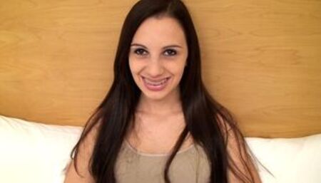 Skinny 18 yr old with BRACES sucks cock